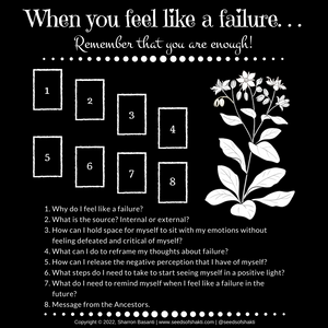 When you feel like a failure. . .