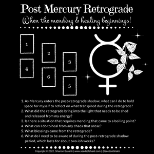 Post Mercury Retrograde Shadow